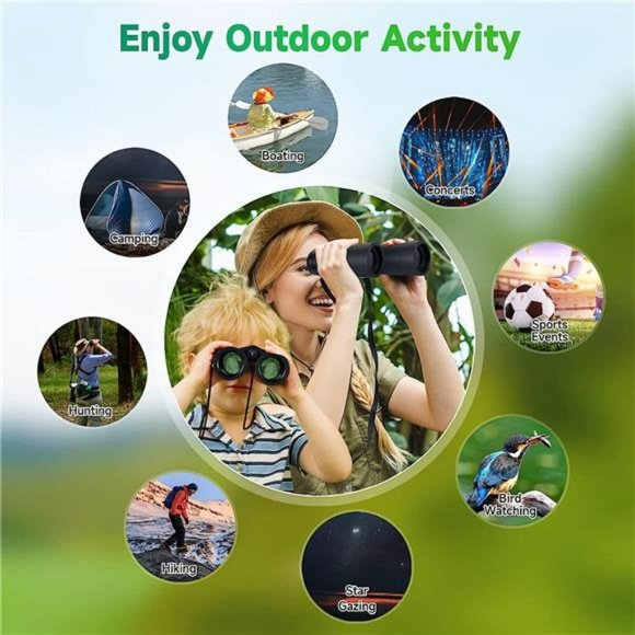 12x42 HD Binoculars for Adults & Kids, Super Bright High Power Binoculars - Picture 7 of 7